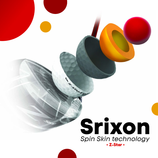 Las pelotas de golf cuentan con la tecnología Spin Skin de Srixon con slide-ring material (SeRM), un compuesto de uretano que recubre la cubierta de la pelota de golf.