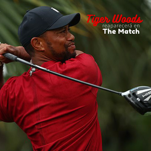 Tiger Woods es un jugar estadoudinense el cual había estado retirado de las competencias profesionales del golf por efectos de salud, pero poco a poco ha vuelto a competencias y una de ellas sera el The Match